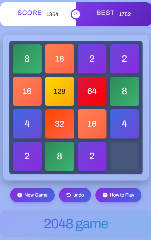 2048遊戲 2048遊戲